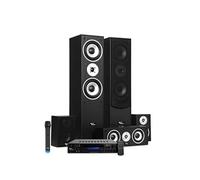 Home-Cinéma 5.1 - Evidence Acoustics, 5 enceintes 850W - Amplificateur EA-7360, USB SD Bluetooth Radio, Microphone VHF Karaoké