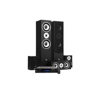 Evidence Acoustics Home-Cinéma EA850-BK - 5 Enceintes 850W - Amplificateur EA-7360-BT - Karaoke 5.1 / USB SD Bluetooth Radio