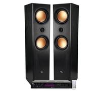 Evidence Acoustics Pack HiFi EA-800-PG Enceintes colonnes 3 voies 1000W PMPO finition cuivre