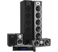 Home-cinéma - Evidence Acoustics EA1240-BK - Hifi 5.1 - 1240W 5 Enceintes -Amplificateur USB SD BT FM - 4 x75W + 3 x20W
