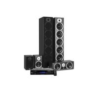 Home-cinéma - Evidence Acoustics EA1240-BK - Hifi 5.1 - 1240W 5 Enceintes -Amplificateur USB SD BT FM - 4 x75W + 3 x20W