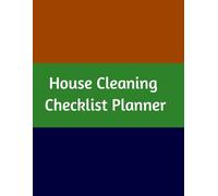 Home Cleaning Checklist for Adults: Chore Tracker & Home Cleaning Schedule Planner