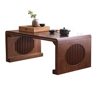 Home Coffee Table Retro Meditation Low Table Japanese Tatami Table Living Room Zen Tea Table Coffee Table Suitable for Bay Window (Size : 80x50x30cm)
