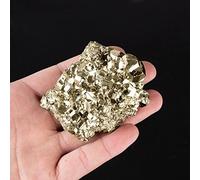Home Collections 1 pièce Pierre naturelle de minéraux de pyrite Pierres de divination en cristal de quartz naturel (couleur : 60-70 g)