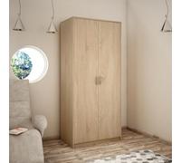 Home Collective Armoire avec 2 Portes, 1 Tringle à vêtements, 1 étagère, Armoire de 85 cm de Large, Surface Mate, en Panneau stratifié, idéale pour Chambre, Salon, Couloir Sonoma