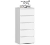 Home Collective Commode à cinq tiroirs élégante pour intérieurs minimalistes 92 cm de haut et 40 cm de large pour salon, chambre, couloir, armoire, buffet, haut buffet, grand espace de rangement