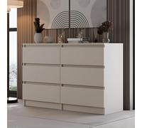 Home Collective Commode Blanche avec Quatre tiroirs, Chambre à Coucher Couloir Table de Nuit, Armoire, Sideboard, highboard, Largeur 70 cm Hauteur 97cm