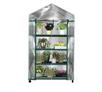 Home-Complete Mini Serre à 4 étages pour intérieur et extérieur - Étagère Portable Robuste - pour cultiver des Plantes, des semis, des Herbes ou des Fleurs en Toute Saison - Vert