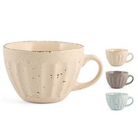 Home Country Chic Lot de 9 tasses Jumbo, Stoneware, couleur assortie, 450 ml