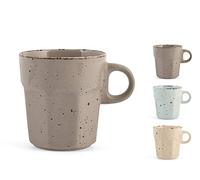 Home Countrychic Lot de 6 tasses à thé en grès 190 ml