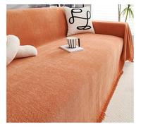 Home Couvre Canapé avec Franges, Couvre Lit Imperméable, Multifonction Jeté De Canapé Grande Taille, Plaid Chevrons, Couvre-lit Por Canape À Housse, Jeté De Lit Ou Jeté De Canapé(Orange,180cm x 260cm)