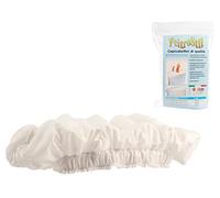 Home Couvre-Terme Extensible Feltrostil en Tissu Blanc, de 50 à 115 cm, Moyen