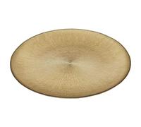 HOME DECO FACTORY Assiette en Verre Doré 27 cm Dîners et Occasions Or