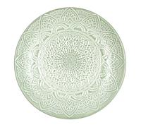 HOME DECO FACTORY Assiette Sahara en Céramique Design Moderne 27 cm Vert | Céramique, assiette Sahara, 27 cm, design moderne et élégant, tous les repas, service de table, vert