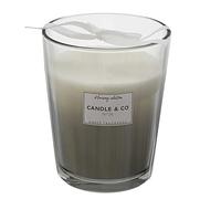 HOME DECO FACTORY - BO5450 - Bougie Parfumée Vase Gris Harmony - Hauteur : 16 cm