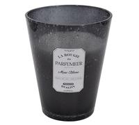 HOME DECO FACTORY - BO5575 - Bougie Parfumée Verre Bulle Gris Foncé - Hauteur 23 cm