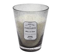 HOME DECO FACTORY - BO5576 - Bougie Parfumée Verre Bulle Gris Clair - Hauteur : 23 cm