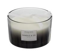 HOME DECO FACTORY Bougie Parfumée 3 Mèches Harmony 13 cm Noir | Cire de paraffine, bougie parfumée 3 mèches, Harmony, 13 cm, ambiance chaleureuse, noir