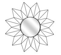HOME DECO FACTORY CMP IBERICA Miroir Soleil 50 cm Noir