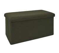 HOME DECO FACTORY Coffre Banc Pliable Multifonction Rangement Assise Kaki