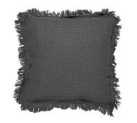 HOME DECO FACTORY Coussin Gaufré Design Moderne 40x40 cm Anthracite | Coton, coussin gaufré, 40x40 cm, design moderne et élégant, confort optimal, salon ou chambre, anthracite