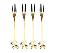 HOME DECO FACTORY Ensemble de 4 Fourchettes Dorées Table Raffinée Or