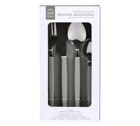 HOME DECO FACTORY Ensemble de 6 Fourchettes en INOX Ergonomiques Gris