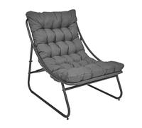 Home Deco Factory Fauteuil Dolce Vita Confort moderne Anthracite