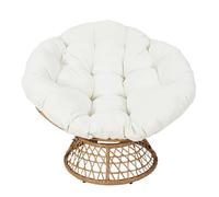 Home deco factory Fauteuil pivotant Cancún Blanc