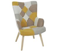 FAUTEUIL HELSINKI PATCHWORK JAUNE