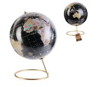 Home Deco Factory – Globe terrestre Dites‑le avec des mots Happy working – 21 cm – Noir