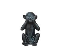 Statuette Déco "Singe" 28cm Noir Noir G