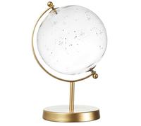 HOME DECO FACTORY - HD0093 Globe en Verre Constellations - Décoration Intérieure Élégante, Moderne ou Classique, pour Étagère ou Bureau, Transparent, Or, 20 cm
