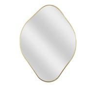 HOME DECO FACTORY - HD0113, Miroir déco Losange doré 60 cm - Élégant et Moderne, Conçu pour Salon, Chambre ou Couloir Apportez Une Touche Artistique à Votre intérieur Or