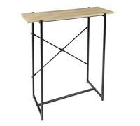 Console - Home Deco Factory - Loka - élégante - Marron Et Noir