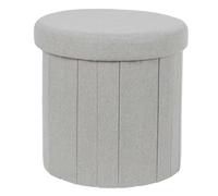 HOME DECO FACTORY, HD0196, Coffre Pouf Pliable Gris, Modèle Pills M4, Mobilier, Assise, Coffre et Banc Pliable, 38x38x38 cm, Hauteur Assise 38 cm, Gris
