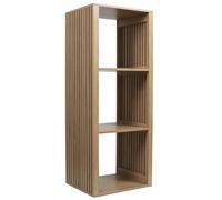 HOME DECO FACTORY - HD0242 Rangement Modulable 3 Cases Klaus en Bois MDF - Design Pratique pour Salon, Chambre, Entrée - 38,5 x 99 x 32 cm - Marron