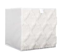 HOME DECO FACTORY, HD0252, Cube de Rangement Pliable 30X30 cm Tufte, Design élégant et texturé, Praticité et commodité, Polyvalence d'utilisation, Durabilité et qualité, Organisation et Style