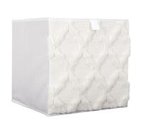 Home Deco Factory – Cube de rangement Collection CHARMED 30x30x30 cm 27 L Blanc