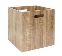 HOME DECO FACTORY, HD0257, Cube de Rangement 30X30 cm Bois, Polyvalence, Design Fonctionnel, adaptabilité, esthétique et discrétion, Un Cube de Rangement Pratique et élégant pour Votre intérieur