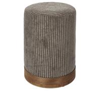 HOME DECO FACTORY, HD0272, Pouf Cotele Scott Taupe, Softness, Mobilier, Assise, Pouf et Coussin de Sol, 30x40x30 cm, Hauteur Assise 40 cm, Taupe Marron