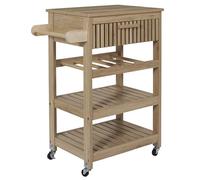 HOME DECO FACTORY, HD0312, Desserte, Modèle Klaus, Collection Natural Crush, Mobilier Contemporain, Meuble, Buffet et Bibliotheque, 65 x 84,5 x 40 cm, Marron