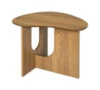 HOME DECO FACTORY, HD0436, Table d'appoint contemporaine Calypso, Design élégant et Polyvalent, idéale pour Tous Les espaces, Facile à Entretenir, Marron, 60x42x48 cm