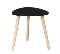 HOME DECO FACTORY, HD0499, Table d'appoint Shelly Noir Petit modèle, Design élégant et Minimaliste, idéale pour Tous Les intérieurs, Dimensions 385 x 40 x 385 cm, Couleur Noir