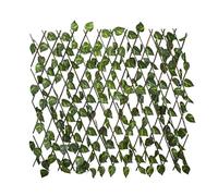 HOME DECO FACTORY, HD0511, Treillis Feuillage Artificiel 180x90 cm, Décoration Intérieure et Extérieure, Plante Durable, Résistant aux Intempéries, Vert, Bois-Osier