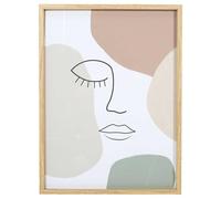 HOME DECO FACTORY - HD1941 Cadre Mural Arty 45 cm, Décoration Moderne, Installation Facile, Design Original, pour Salon ou Chambre, Couleurs Rose, Blanc, Beige, Vert