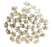 HOME DECO FACTORY - HD2227 Décoration Murale Fleurs Métal Doré - Sculpture Élégante pour Intérieur - Conçu pour Habiller Un Mur - Dimensions 48,5 x 48,5 x 5 cm - Couleur Doré