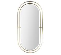 Miroir - Home Deco Factory - Art Déco - Or - H42,5 X L90 X P1,2 Cm