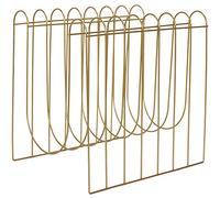 HOME DECO FACTORY HD2285 Porte-revues Range-Magazines Filaire Doré Métal H33 x 26 x 32 cm