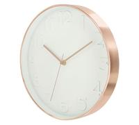 Horloge Murale "Gold" 30cm Blanc & Cuivre